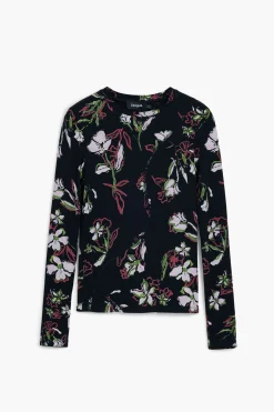 Camisas E Blusas|T-shirts<Desigual Camiseta de flores