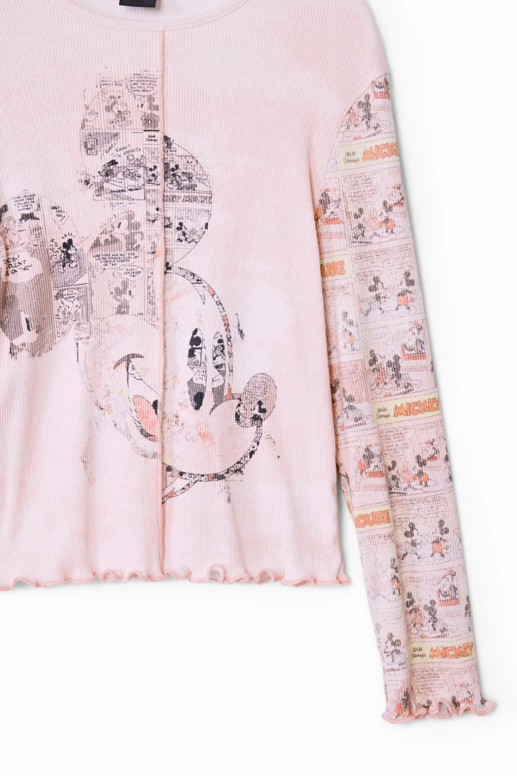 T-shirts E Camisas<Desigual Camiseta de jornal do Mickey Mouse
