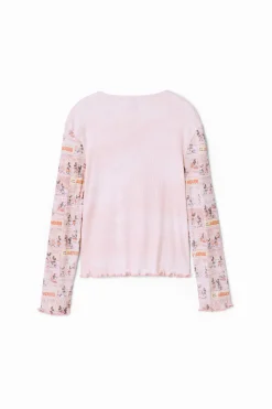 T-shirts E Camisas<Desigual Camiseta de jornal do Mickey Mouse