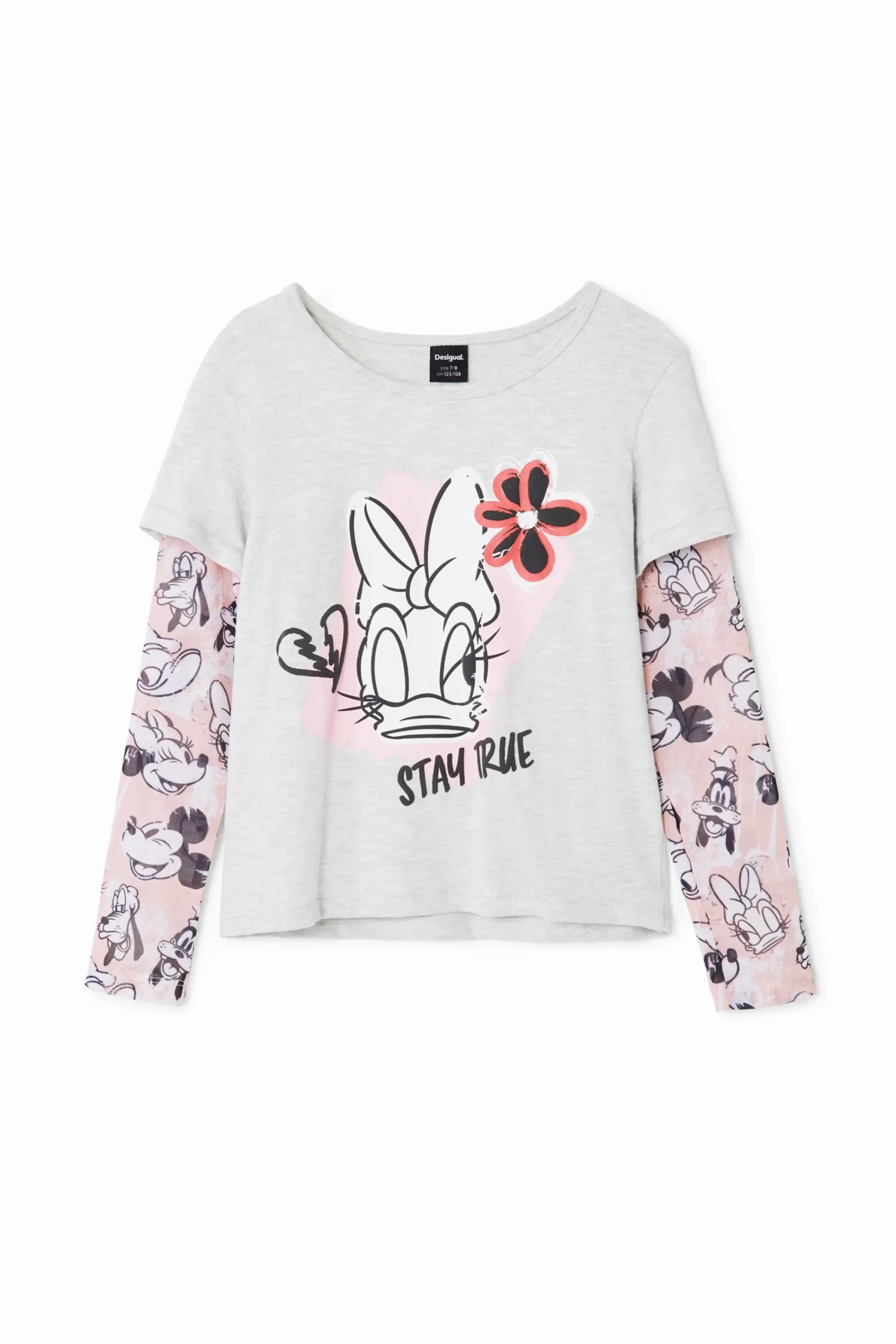 T-shirts E Camisas<Desigual Camiseta de manga dupla Daisy