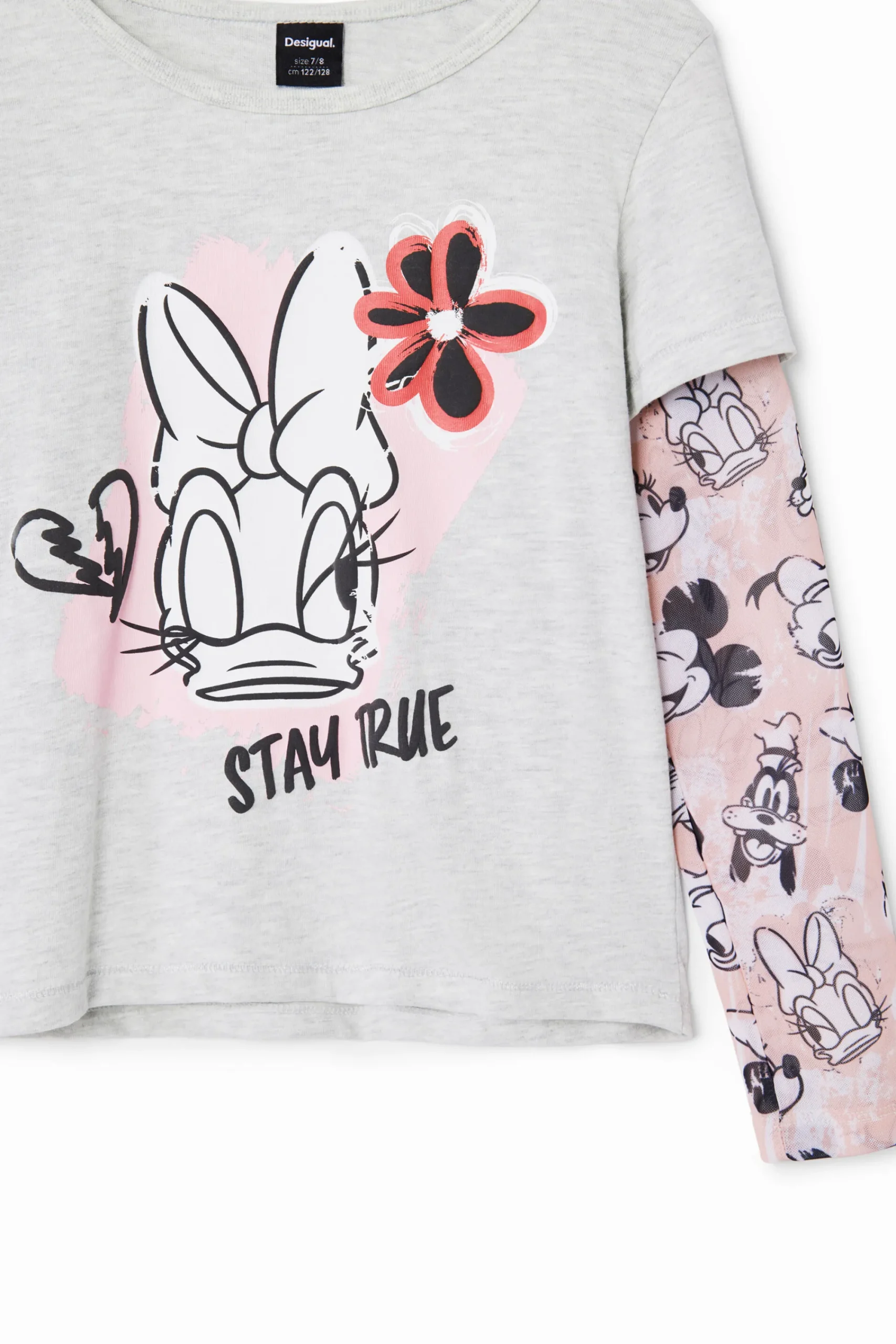 T-shirts E Camisas<Desigual Camiseta de manga dupla Daisy