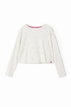 T-shirts E Camisas<Desigual Camiseta de manga longa com pontos