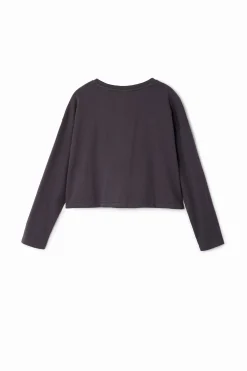 T-shirts E Camisas<Desigual Camiseta de manga longa com estrelas