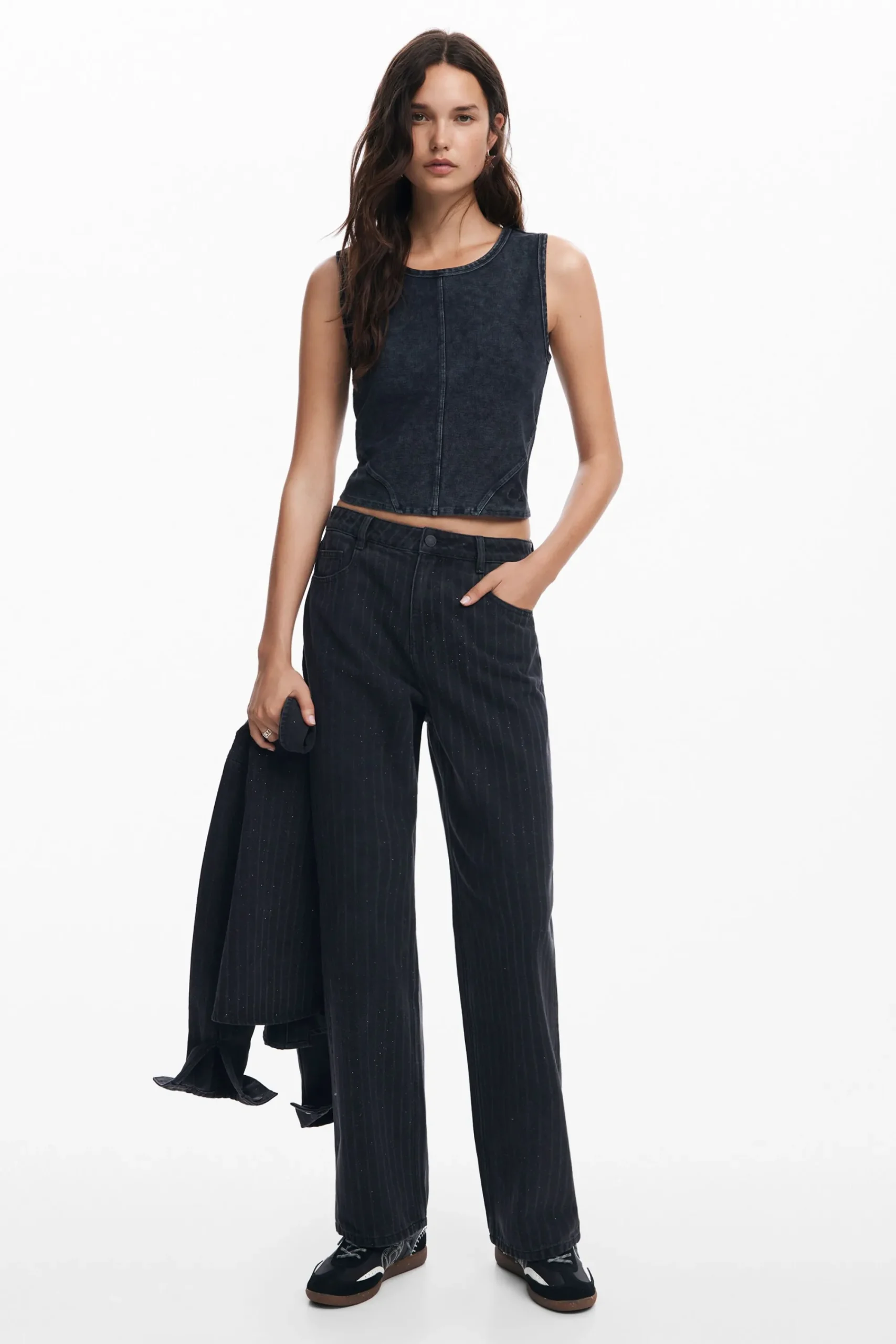 Roupa De Malha|Camisas E Blusas<Desigual Camiseta de ponto efeito lavado