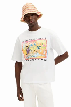 T-shirts<Desigual Camiseta de ponto fauv