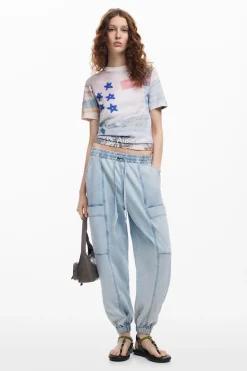 Camisas E Blusas|T-shirts<Desigual Camiseta estampada American Magic