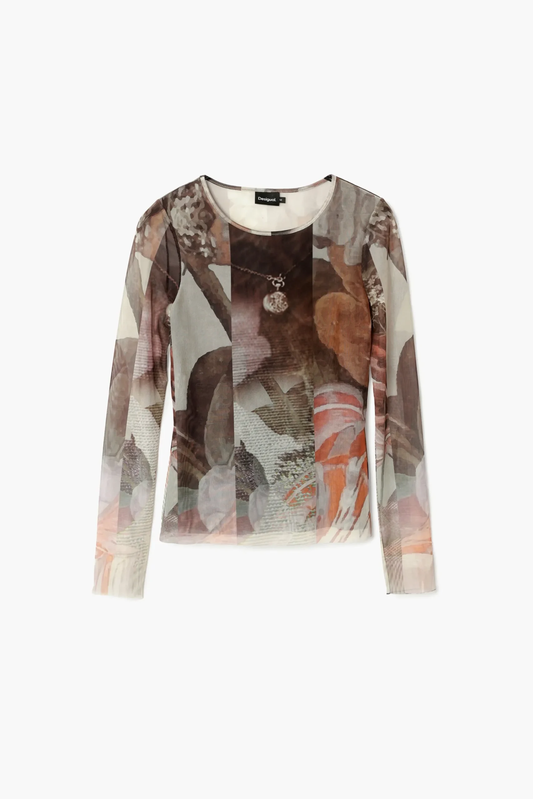 Camisas E Blusas|T-shirts<Desigual Camiseta estampada com flores