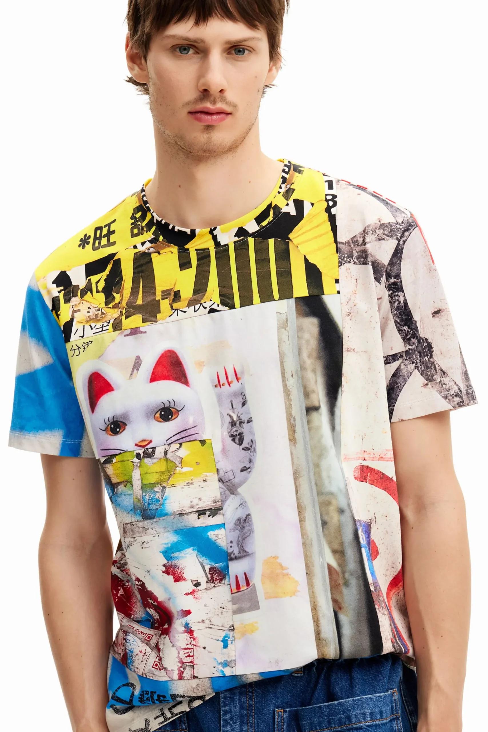 T-shirts<Desigual Camiseta estilo Japão