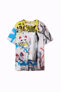 T-shirts<Desigual Camiseta estilo Japão
