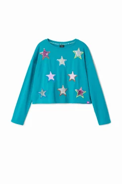 T-shirts E Camisas<Desigual Camiseta estrelas coloridas