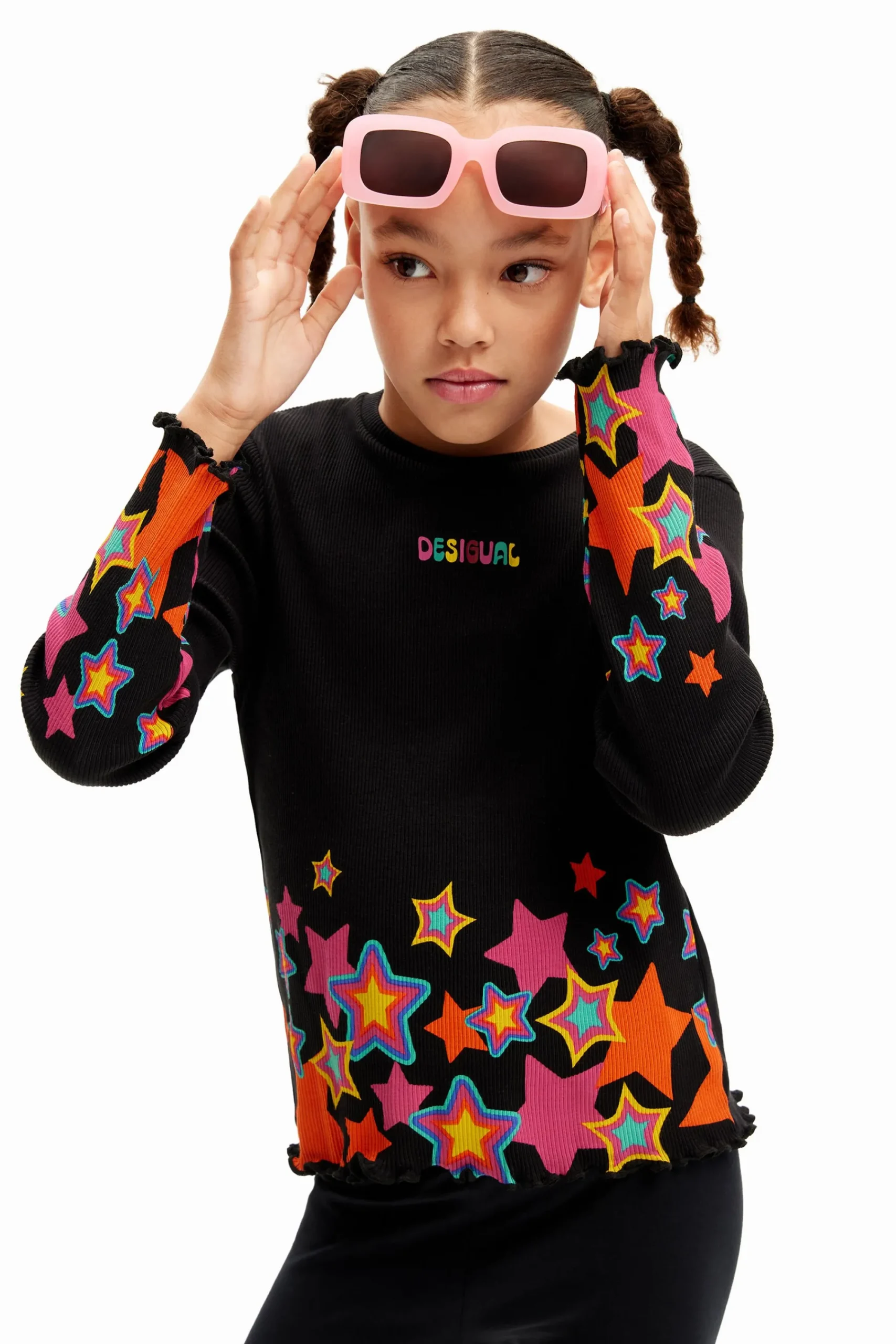T-shirts E Camisas<Desigual Camiseta estrelas