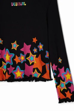 T-shirts E Camisas<Desigual Camiseta estrelas