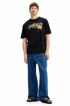 T-shirts<Desigual Camiseta ilustração estilo japonê s