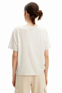 Camisas E Blusas|T-shirts<Desigual Camiseta lisa ilustração
