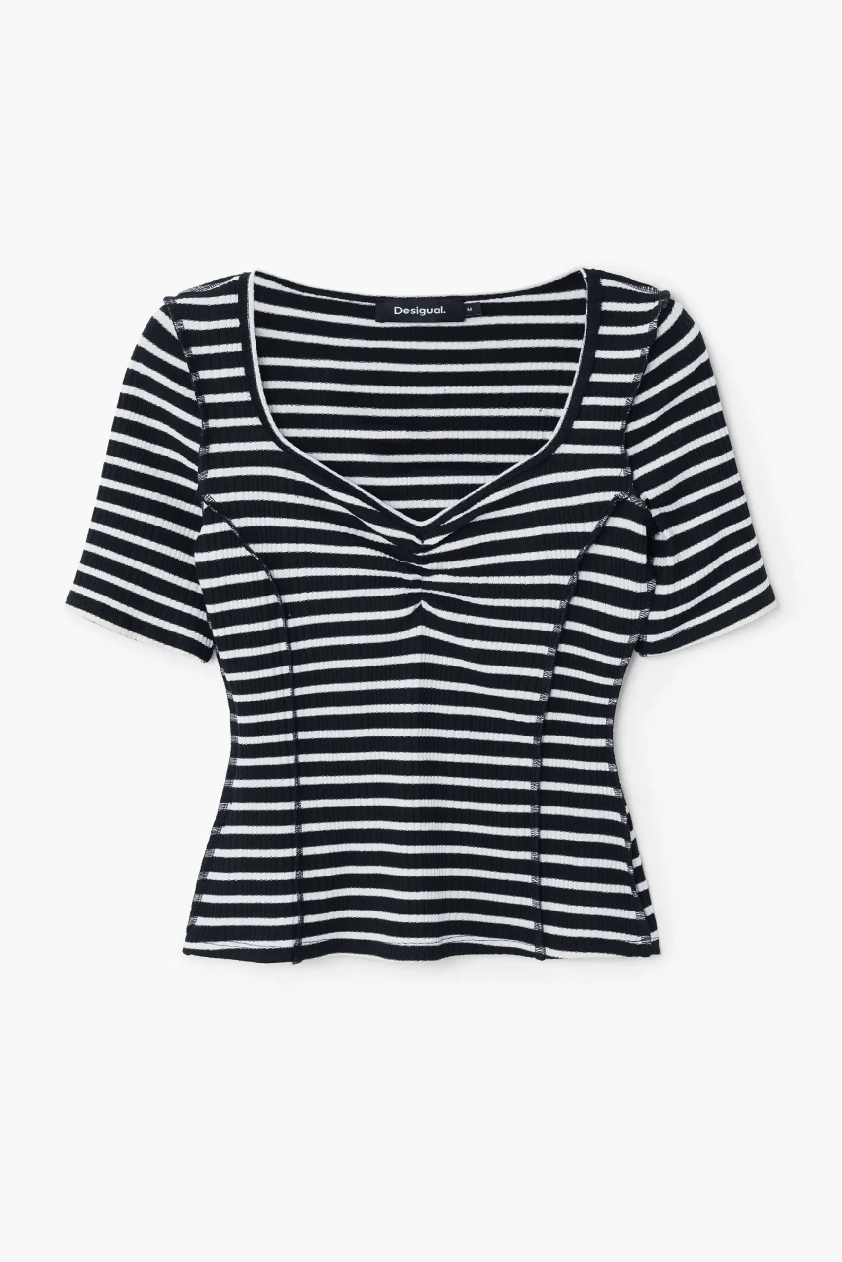 Camisas E Blusas|T-shirts<Desigual Camiseta listrada