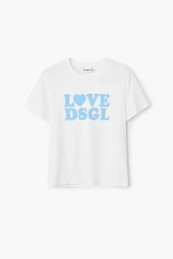 Camisas E Blusas|T-shirts<Desigual Camiseta Love