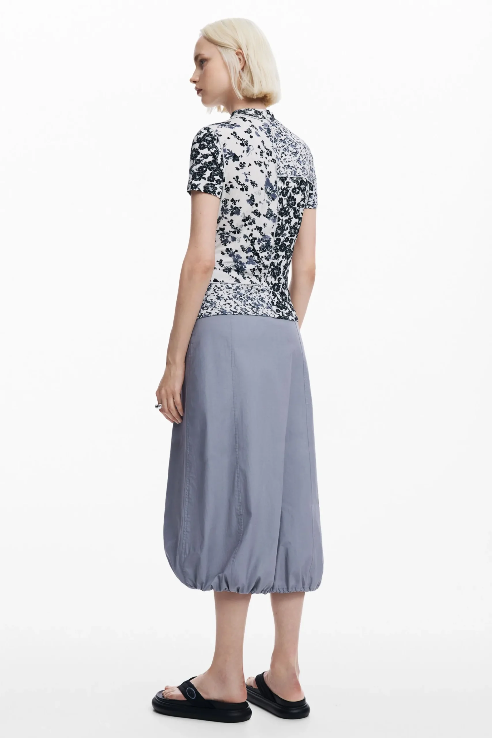Camisas E Blusas|T-shirts<Desigual Camiseta patchy flores