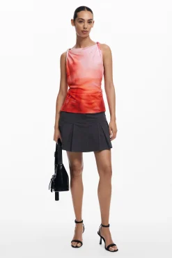 Camisas E Blusas<Desigual Camiseta tie-dye de alças