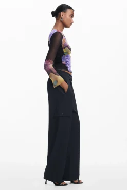 Camisas E Blusas|T-shirts<Desigual Camiseta tul M. Christian Lacroix