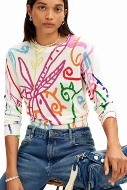 Roupa De Malha|Malha<Desigual Camisola fina estampada.