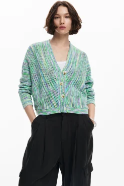 Roupa De Malha|Malha<Desigual Cardigã estampado multicolor