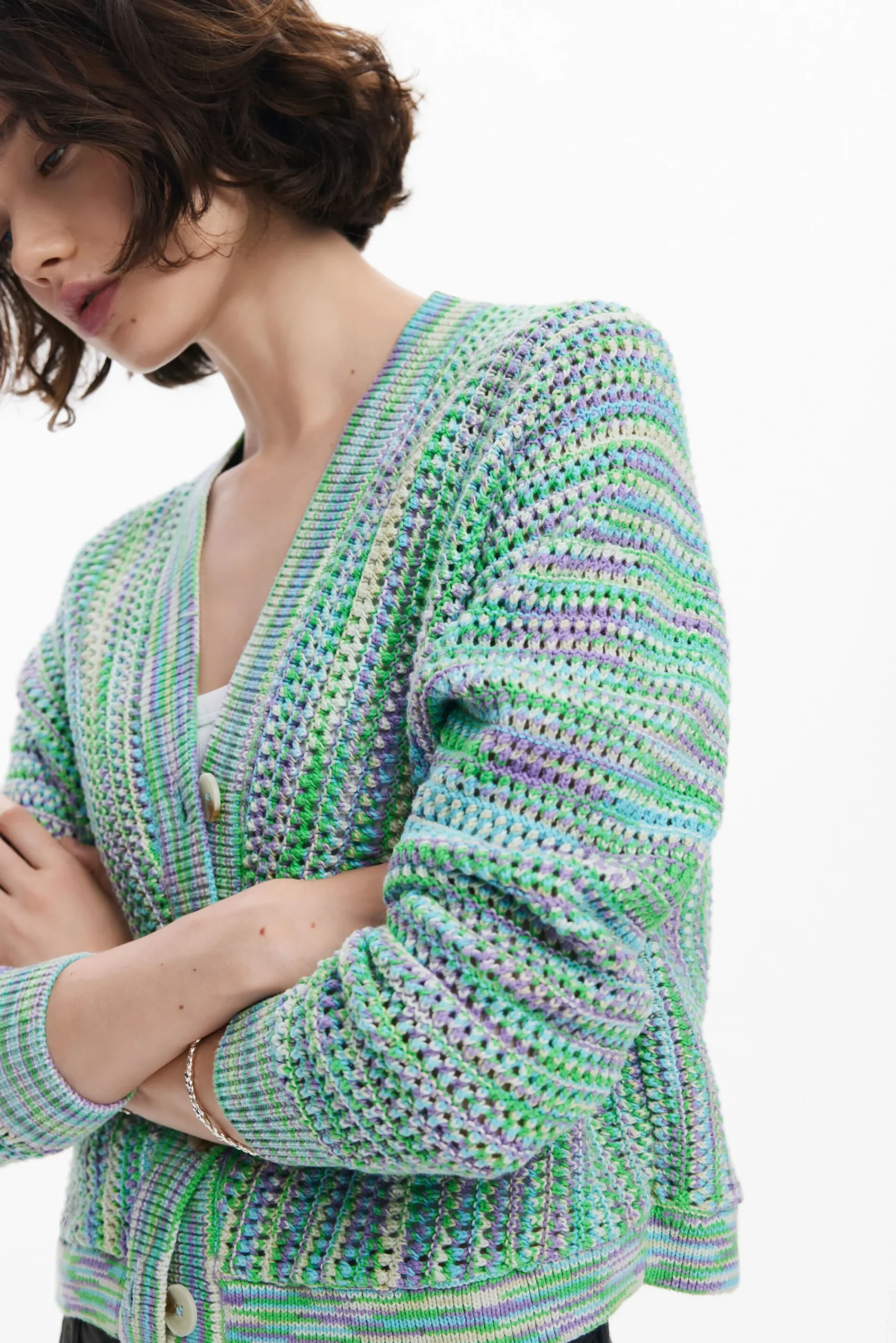 Roupa De Malha|Malha<Desigual Cardigã estampado multicolor
