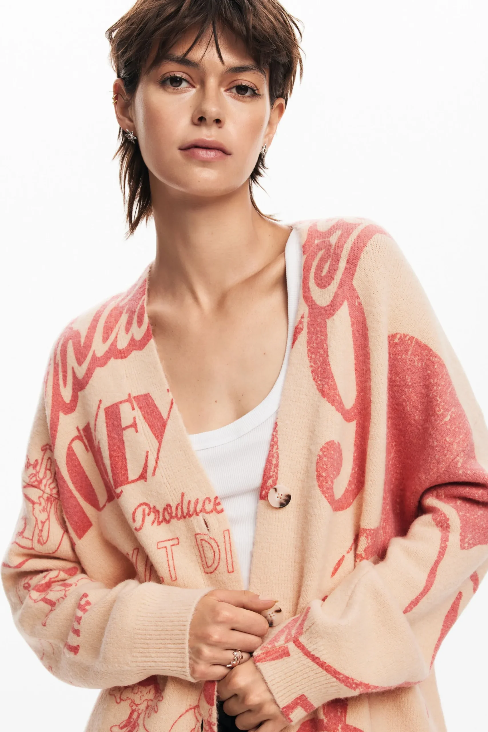 Roupa De Malha|Malha<Desigual Cardigan Mickey