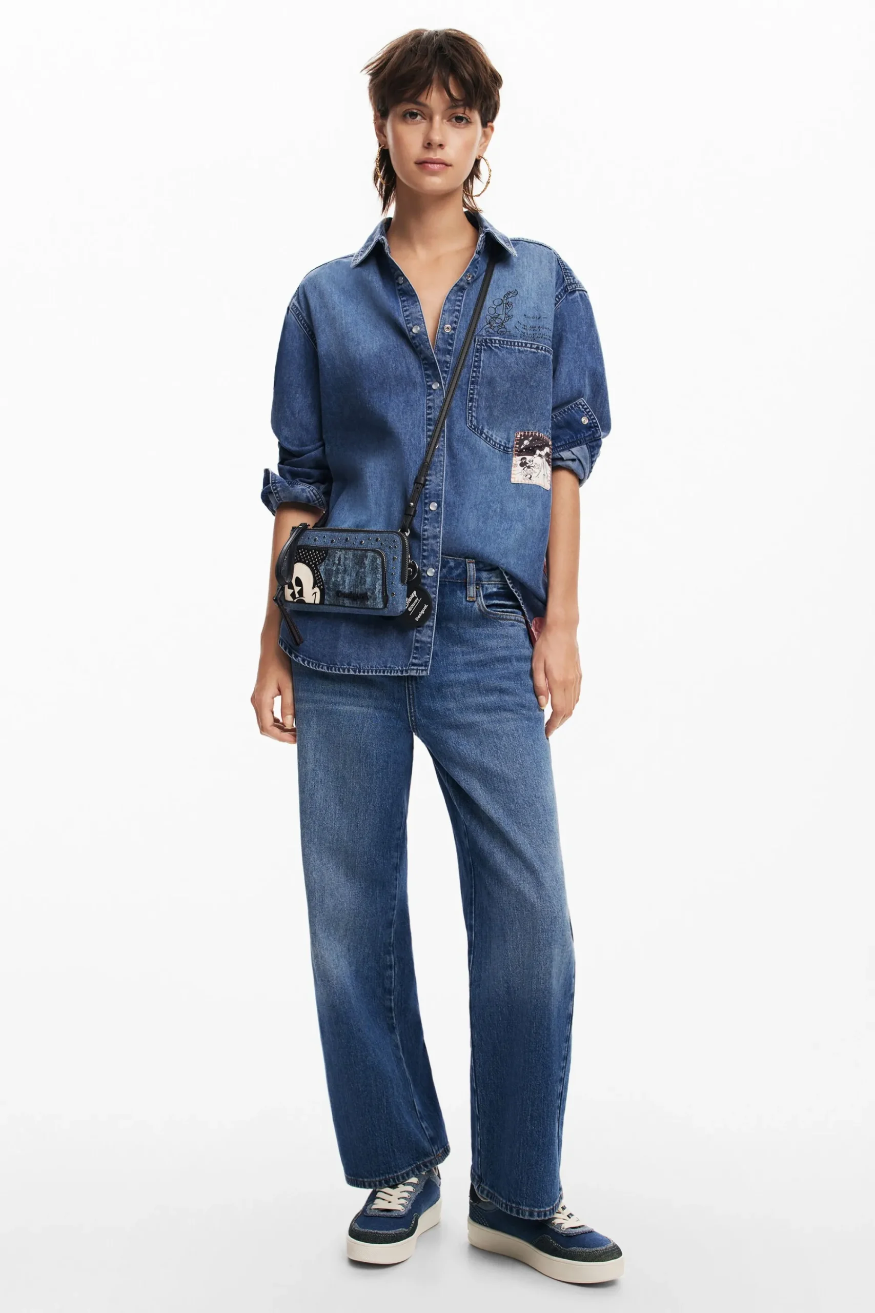 Carteiras|Carteiras<Desigual Carteira L denim Mickey Mouse