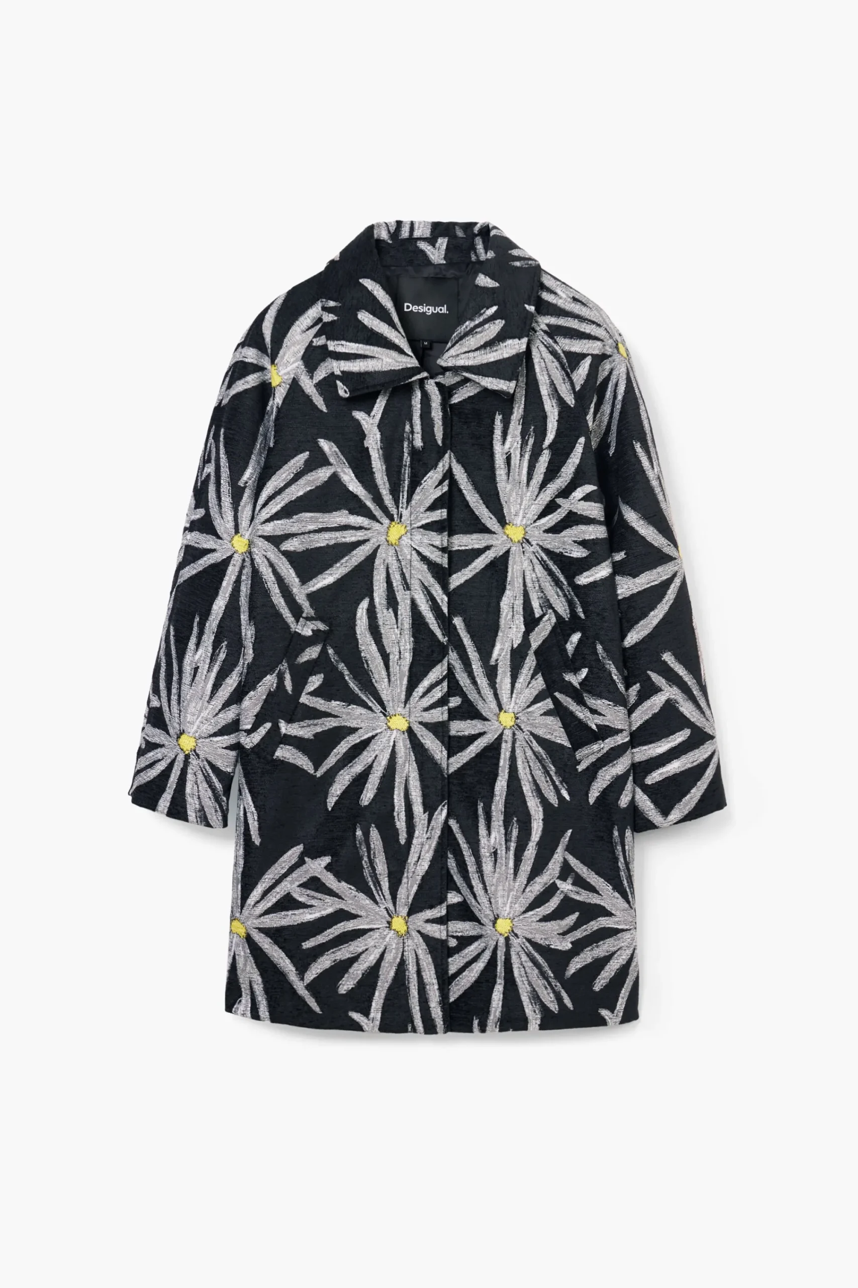 Casacões E Casacos<Desigual Casaco estampado de margaridas