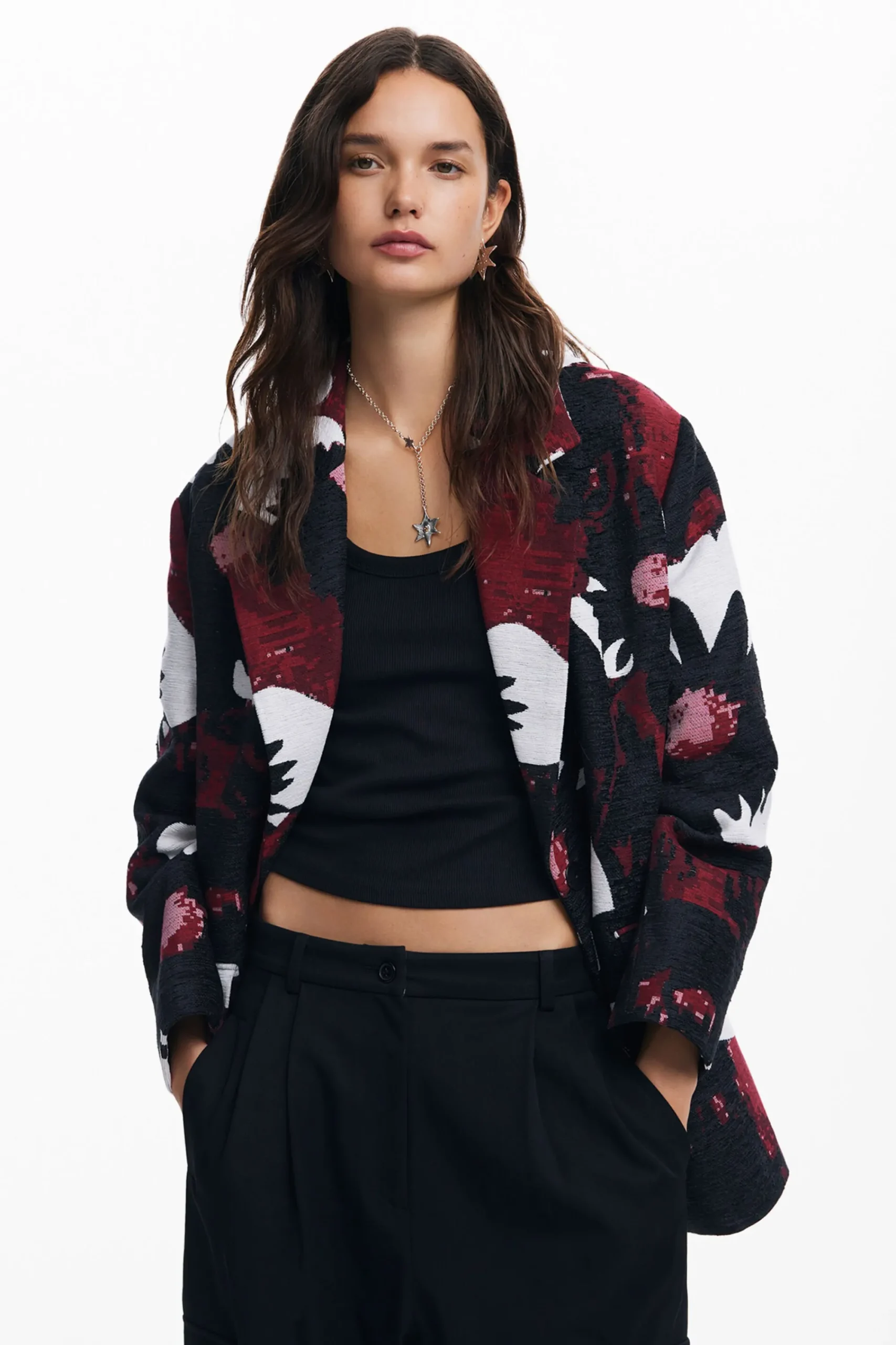 Casacões E Casacos<Desigual Casaco floral M. Christian Lacroix