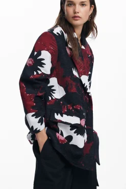 Casacões E Casacos<Desigual Casaco floral M. Christian Lacroix