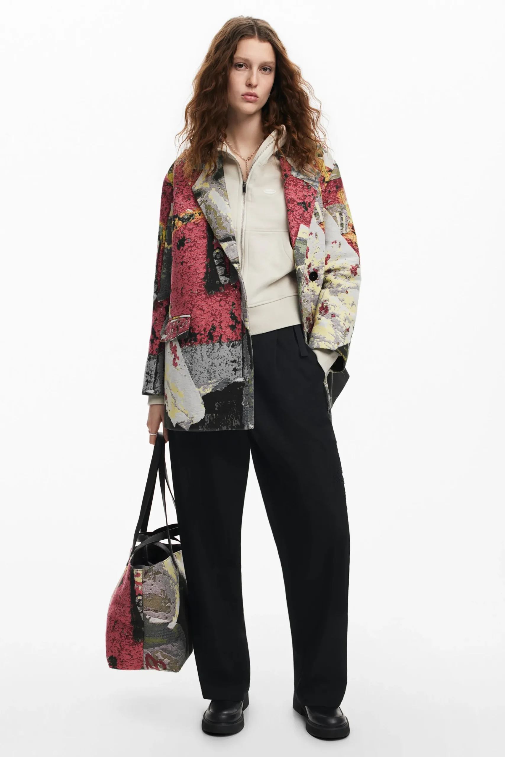 Casacões E Casacos<Desigual Casaco longo arty M. Christian Lacroix
