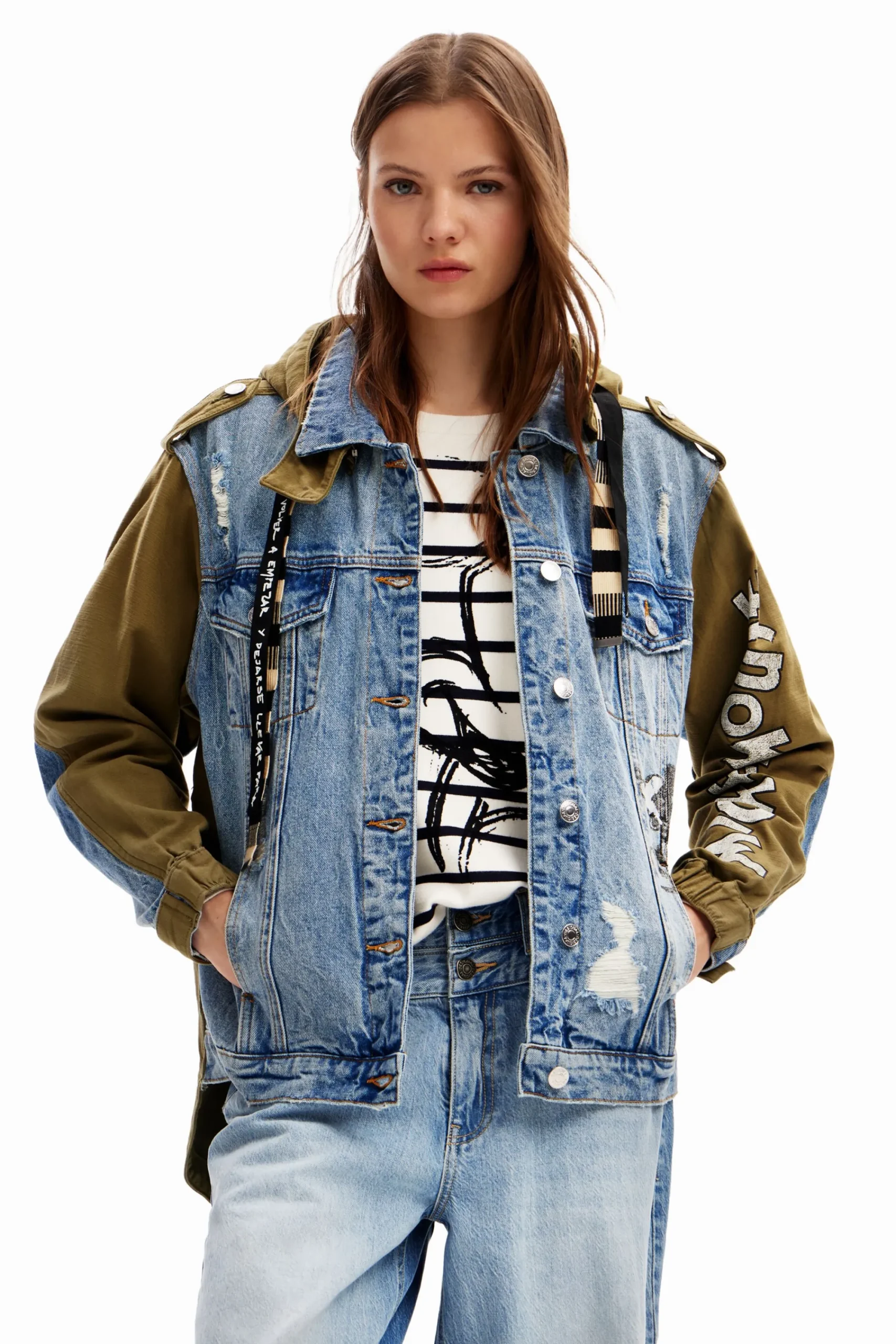 Casacões E Casacos<Desigual Casaco parka Mickey Mouse