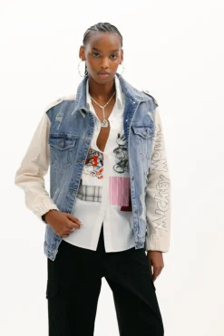 Casacões E Casacos<Desigual Casaco parka Mickey Mouse