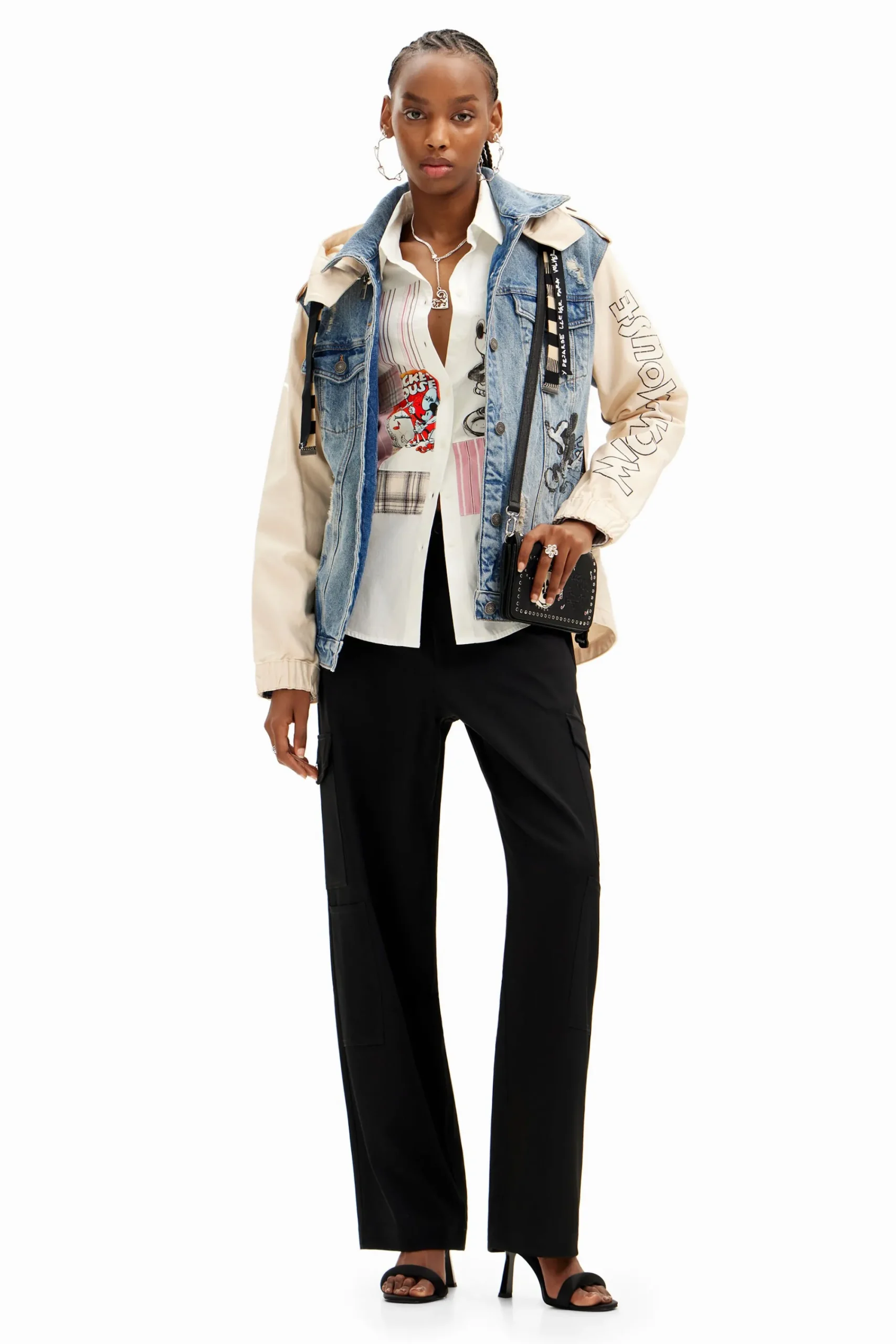 Casacões E Casacos<Desigual Casaco parka Mickey Mouse