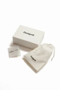 Joalharia<Desigual Colar choker mensagem estreita banho ouro Zalio