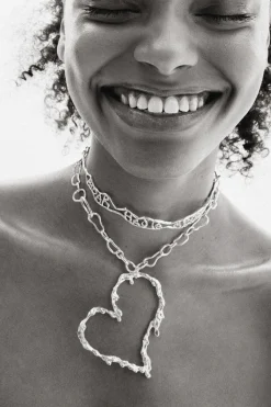 Joalharia<Desigual Colar choker mensagem estreita banho ouro Zalio