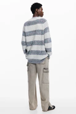 Roupa De Malha|Malha<Desigual Cárdigan de tecido combinado