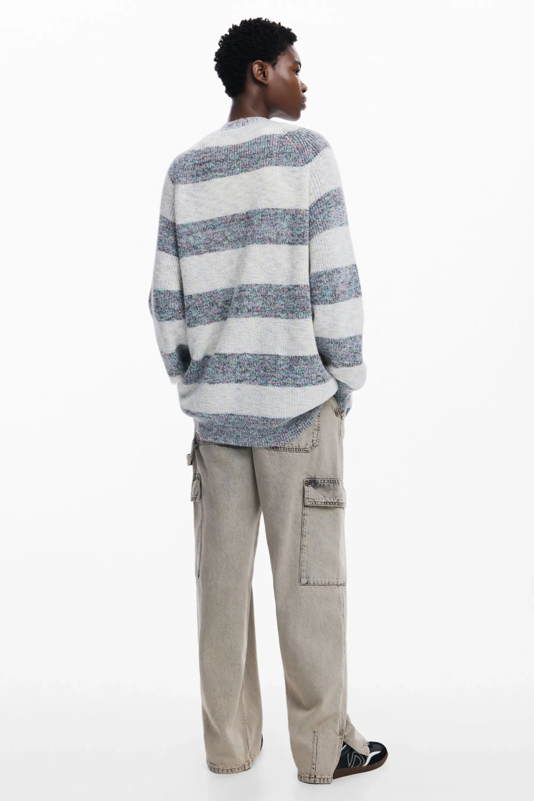 Roupa De Malha|Malha<Desigual Cárdigan de tecido combinado