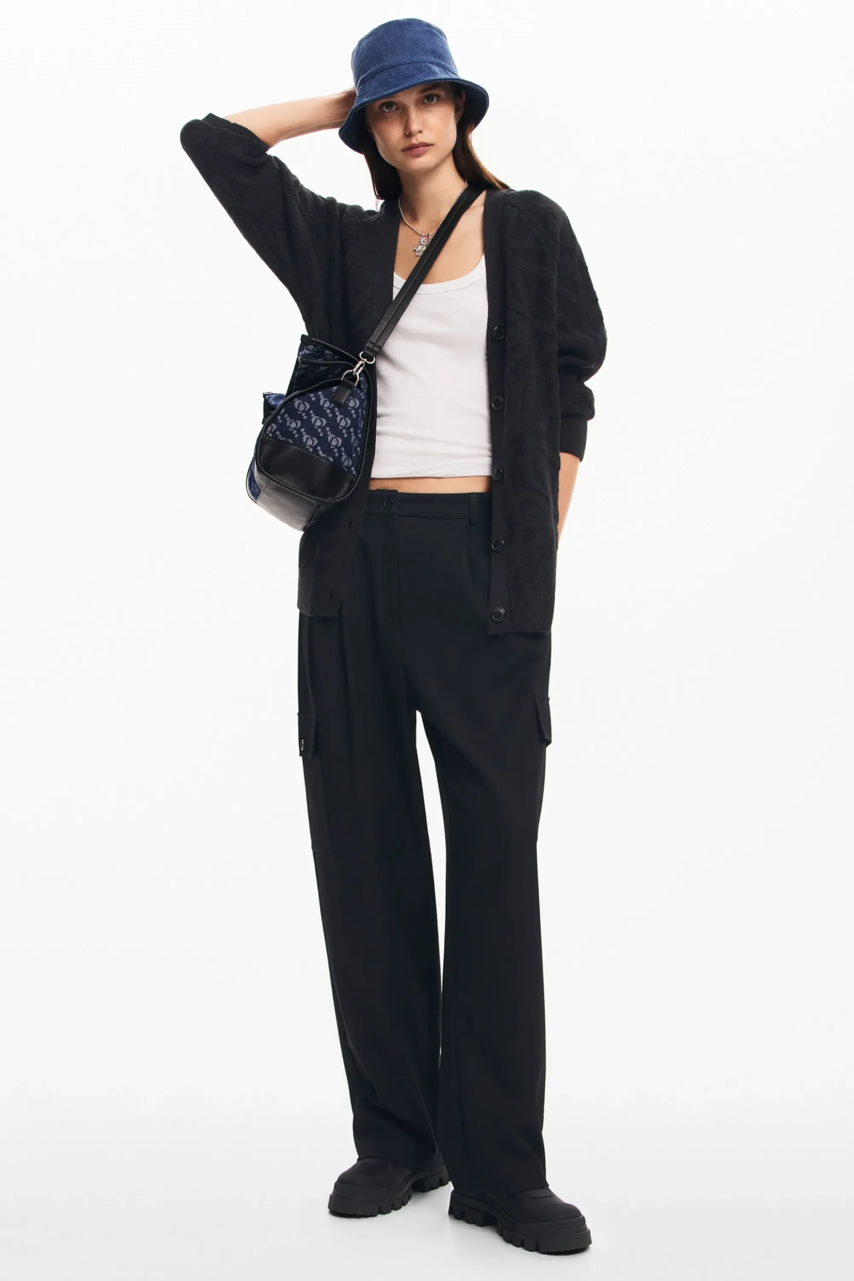 Roupa De Malha|Malha<Desigual Cárdigan oversized de ponto