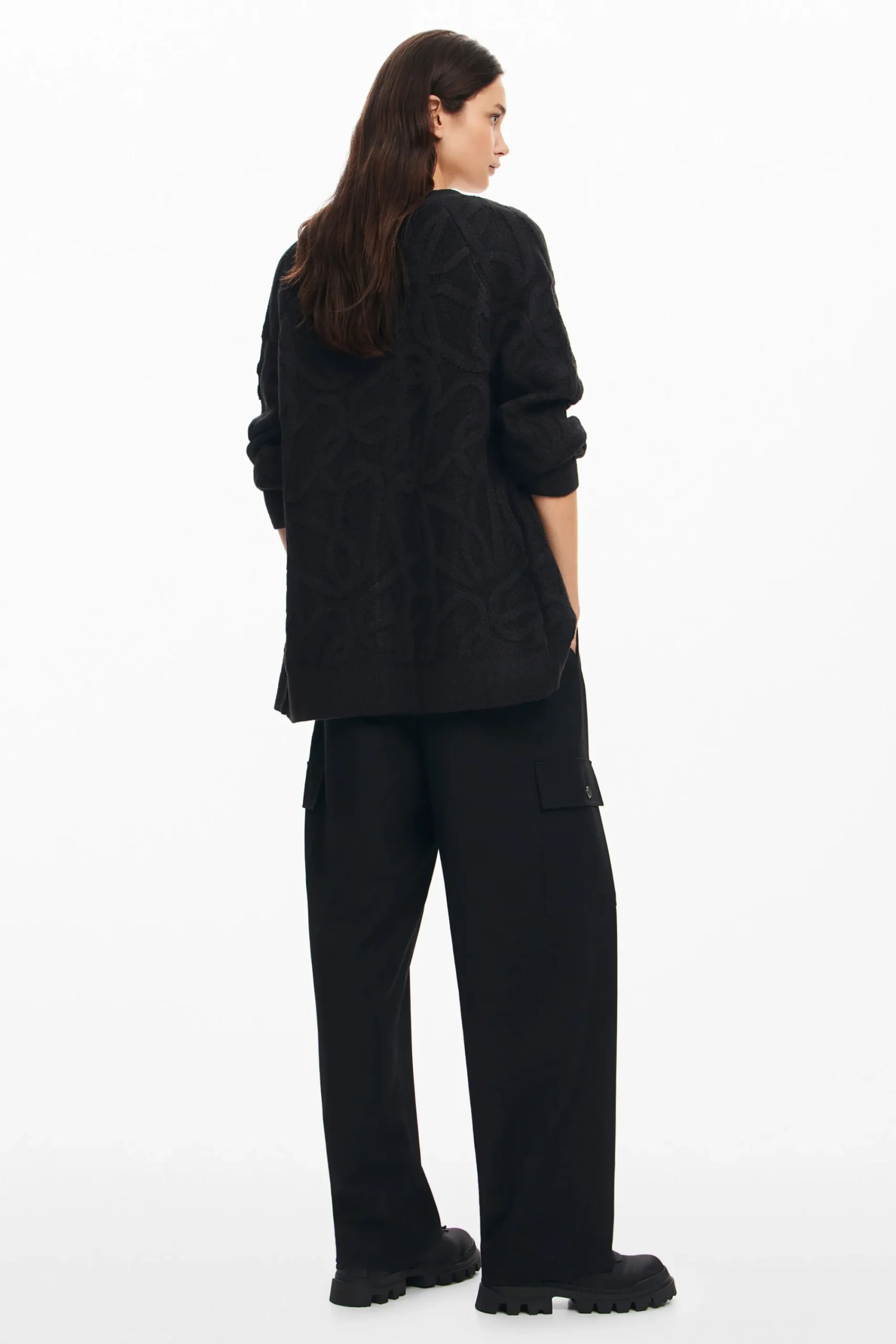 Roupa De Malha|Malha<Desigual Cárdigan oversized de ponto