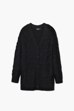 Roupa De Malha|Malha<Desigual Cárdigan oversized de ponto