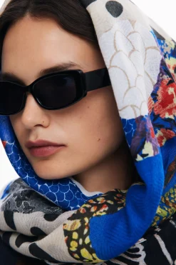 Écharpes E Cachecóis<Desigual Foulard com patch floral