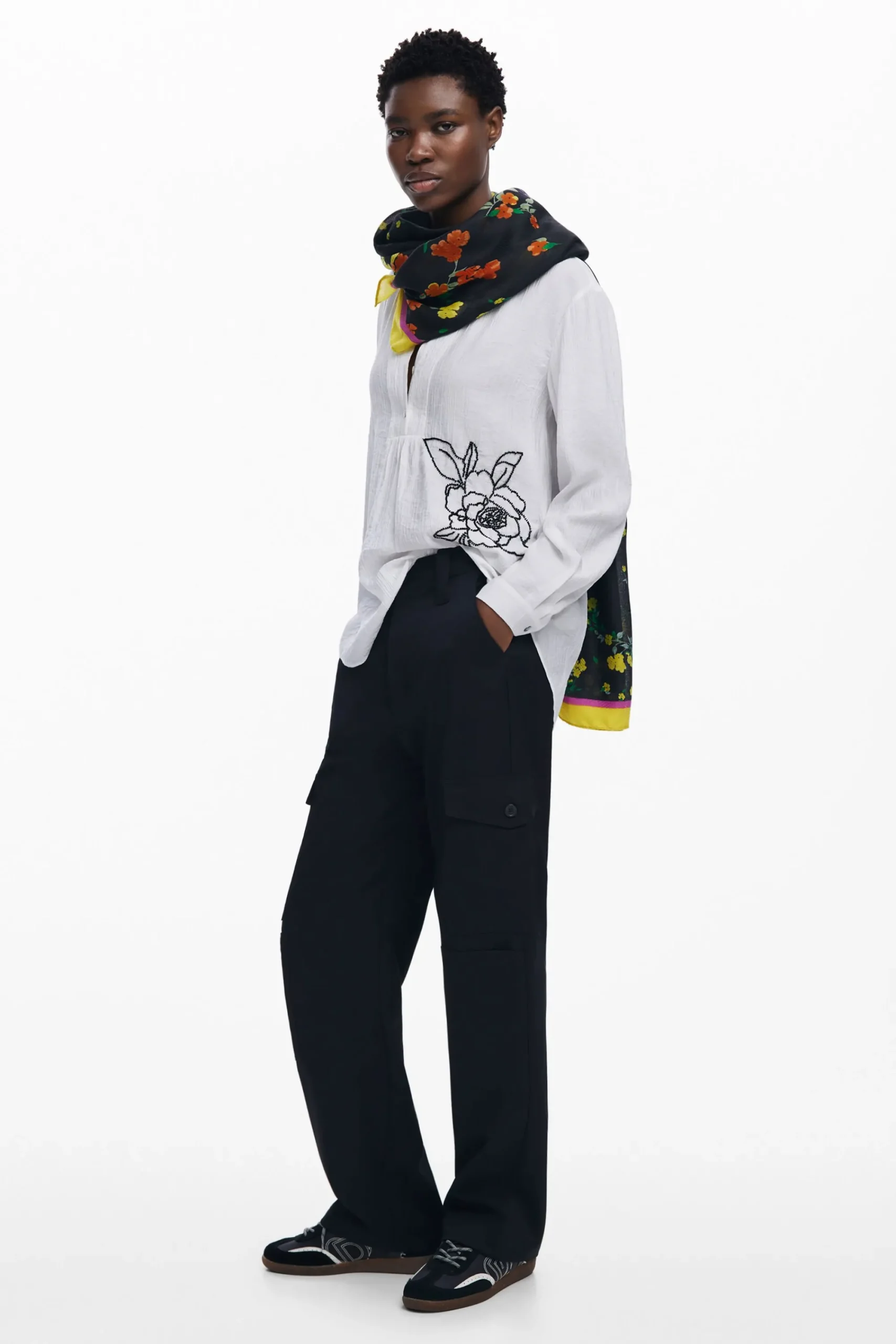 Écharpes E Cachecóis<Desigual Foulard flores
