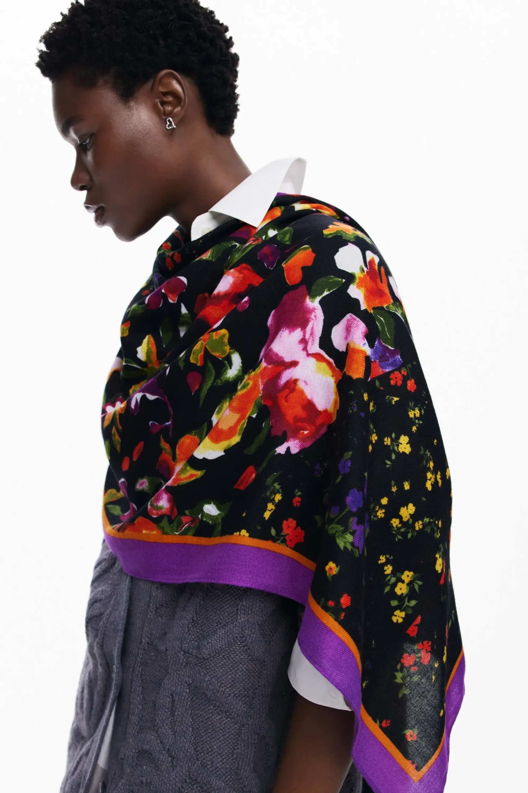 Écharpes E Cachecóis<Desigual Foulard flores
