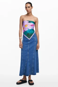 Écharpes E Cachecóis<Desigual Foulard flores aquarela