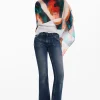 Écharpes E Cachecóis<Desigual Foulard retangular estampado