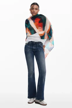 Écharpes E Cachecóis<Desigual Foulard retangular estampado