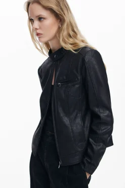 Casacões E Casacos<Desigual Jaqueta biker regular