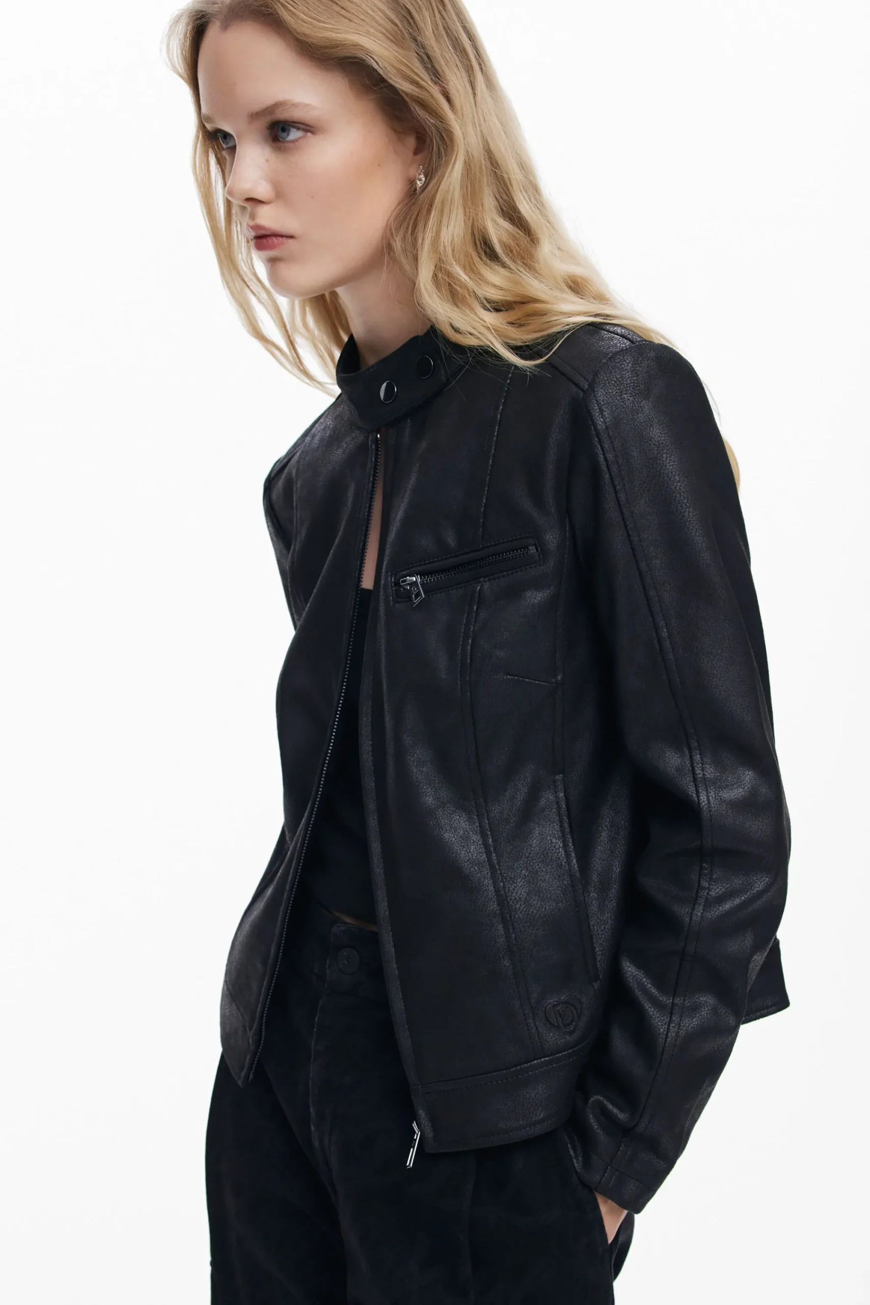 Casacões E Casacos<Desigual Jaqueta biker regular